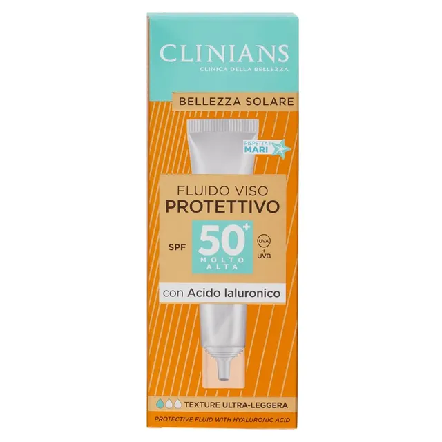 clinians-fluido-protettivo-viso-spf50-con-acido-ialuronico-40-ml image 1