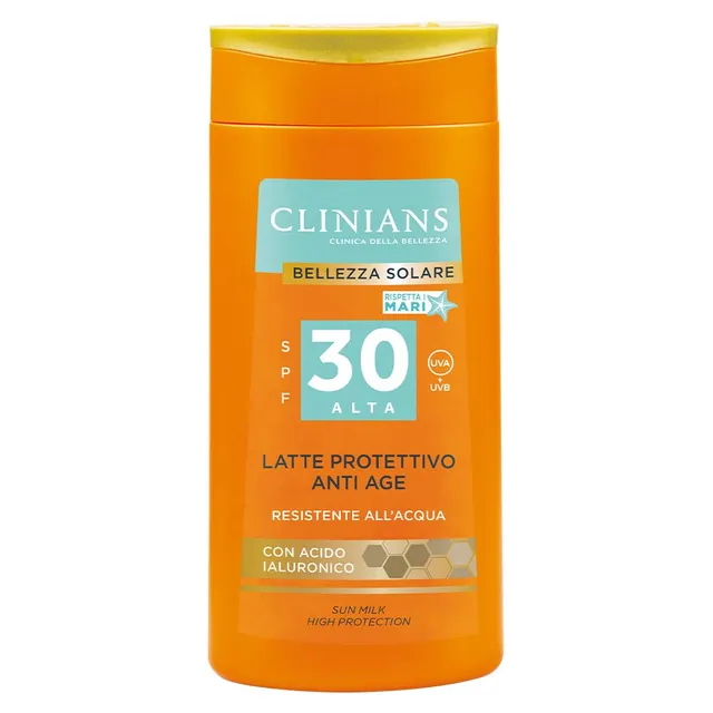 clinians-latte-protettivo-anti-age-spf30-con-acido-ialuronico-200ml image 1
