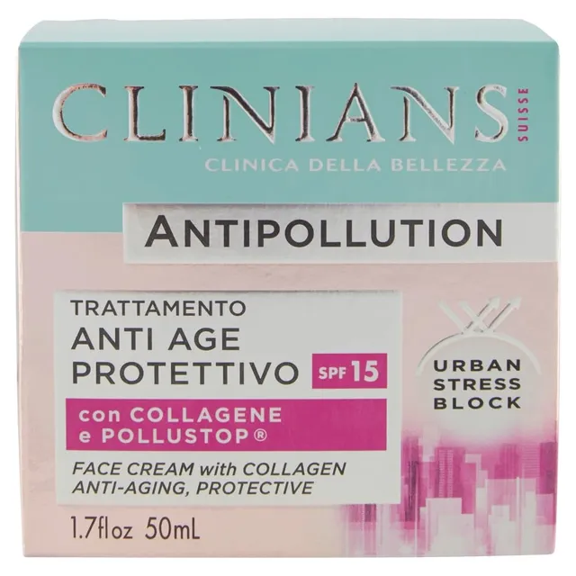 clinians-trattamento-antiage-protettivo-antipollution-spf-15-50-ml image 1