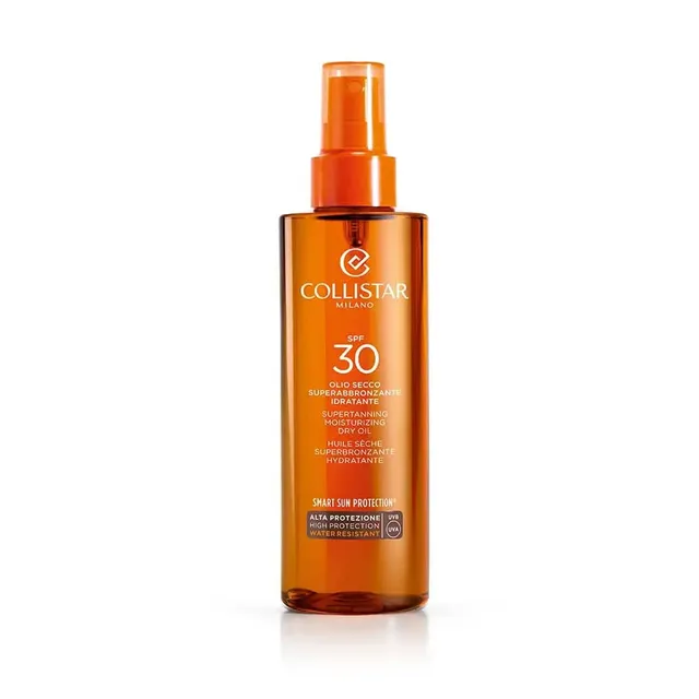 collistar-olio-secco-superabbronzante-idratante-spf-30-viso-e-collo-200-ml image 1