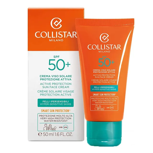 collistar-crema-viso-solare-protezione-spf-50-antirughe-e-anti-macchie-50-ml image 1