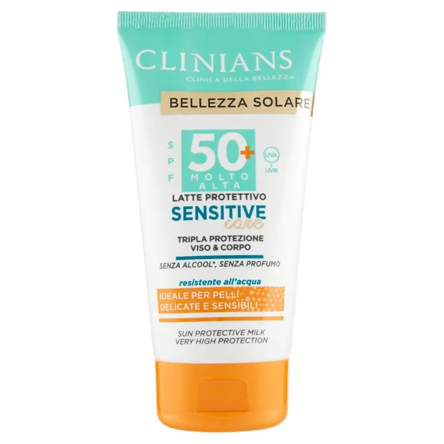 clinians-latte-protettivo-sensitive-spf50-con-estratto-di-avena-e-succo-d-aloe-b image 1
