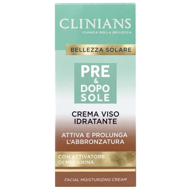 clinians-crema-idratante-pre-dopo-sole-viso-con-attivatore-di-melatonina-50-ml image 1