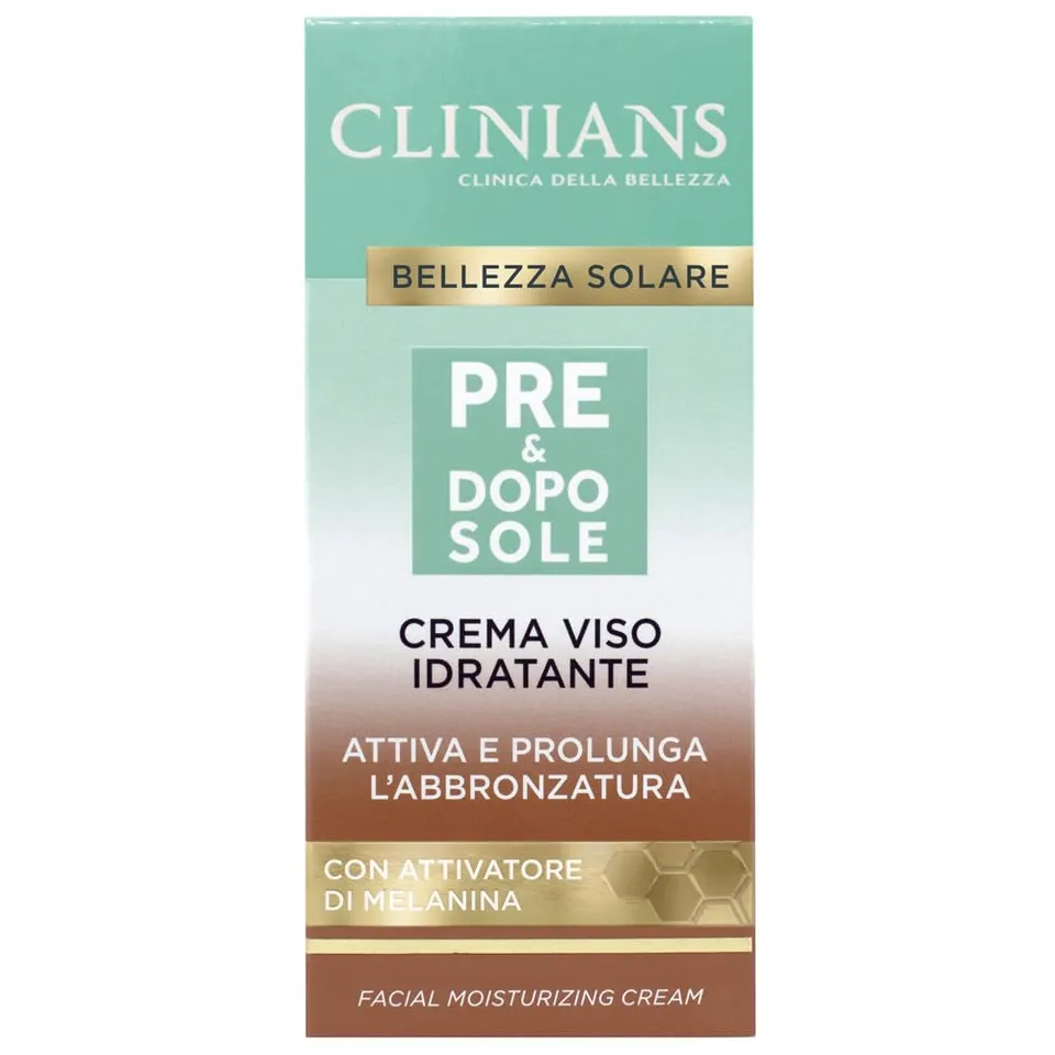 clinians-crema-idratante-pre-dopo-sole-viso-con-attivatore-di-melatonina-50-ml image 1