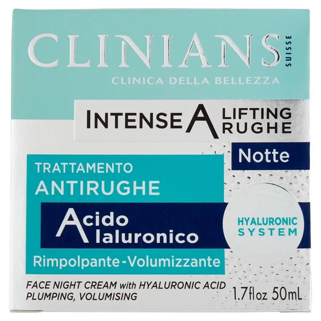 clinians-intense-a-lifting-rughe-trattamento-notte-antirughe-con-acido-ialuronic image 1