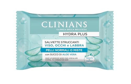clinians-hydra-plus-salviette-struccanti-25pz-x-6-pezzi-con-aloe-vera-oftalmolog image 3