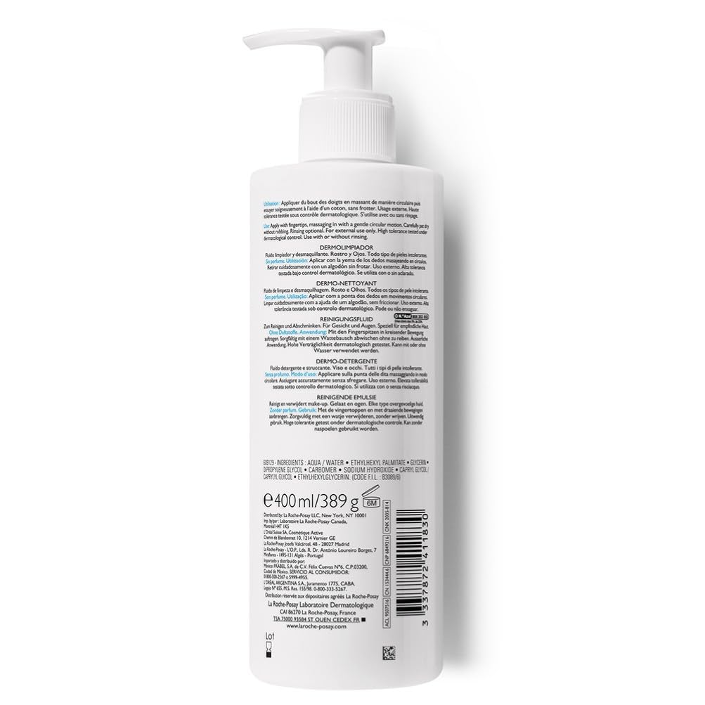 la-roche-posay-toleriane-fluido-detergente-e-struccante-lenita-400ml image 3