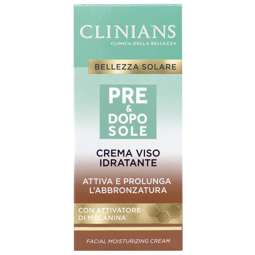 clinians-crema-idratante-pre-dopo-sole-viso-con-attivatore-di-melatonina-50-ml image 1