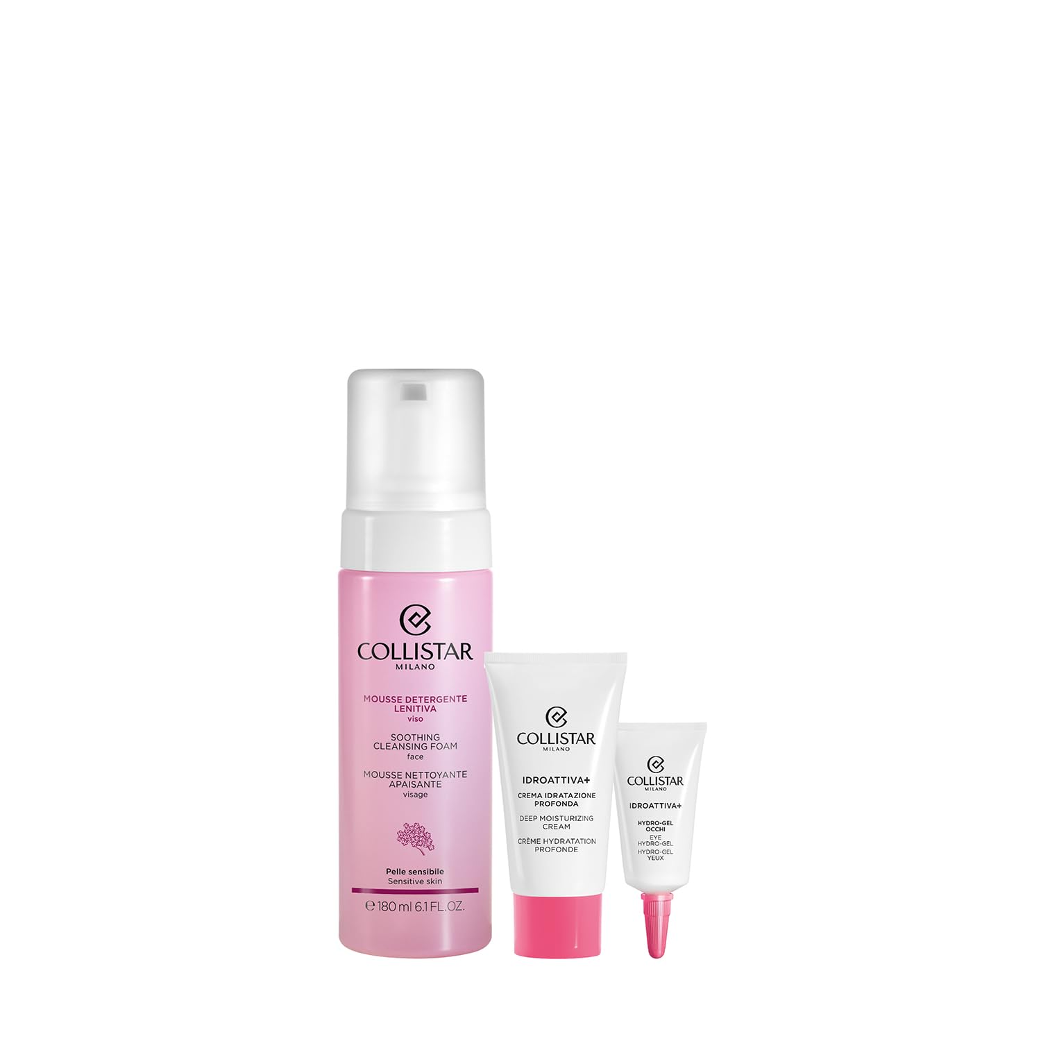 collistar-cofanetto-regalo-viso-idroattiva-mousse-180ml-crema-25ml-hydro-gel-occ image 2