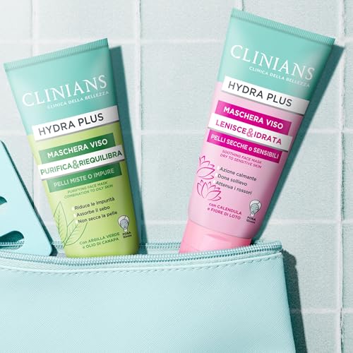 clinians-hydra-plus-maschera-viso-purificante-argilla-verde-e-olio-di-canapa-pel image 8