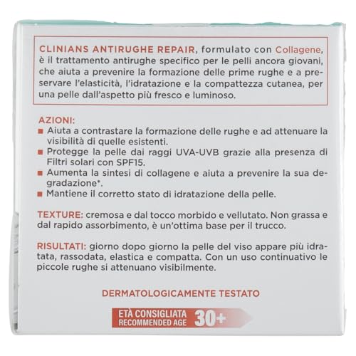 clinians-antirughe-repair-trattamento-rassodante-giorno-spf15-con-collagene-e-es image 5