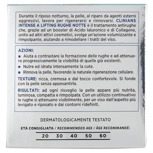 clinians-intense-a-lifting-rughe-trattamento-notte-antirughe-con-acido-ialuronic image 5