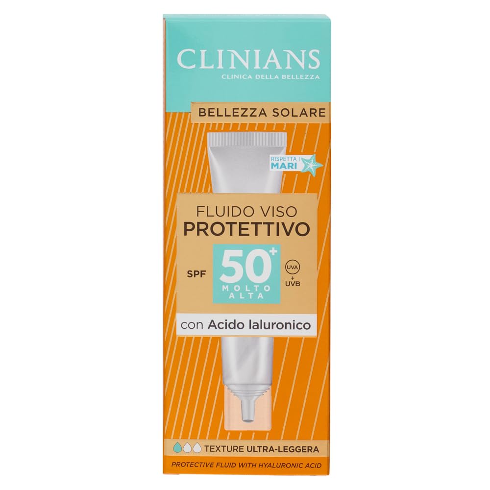 clinians-fluido-protettivo-viso-spf50-con-acido-ialuronico-40-ml image 1