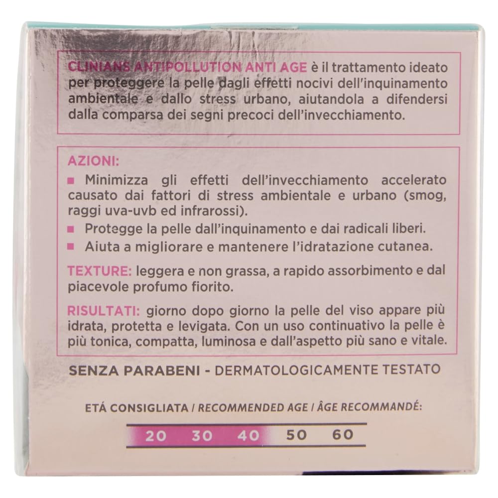 clinians-trattamento-antiage-protettivo-antipollution-spf-15-50-ml image 2