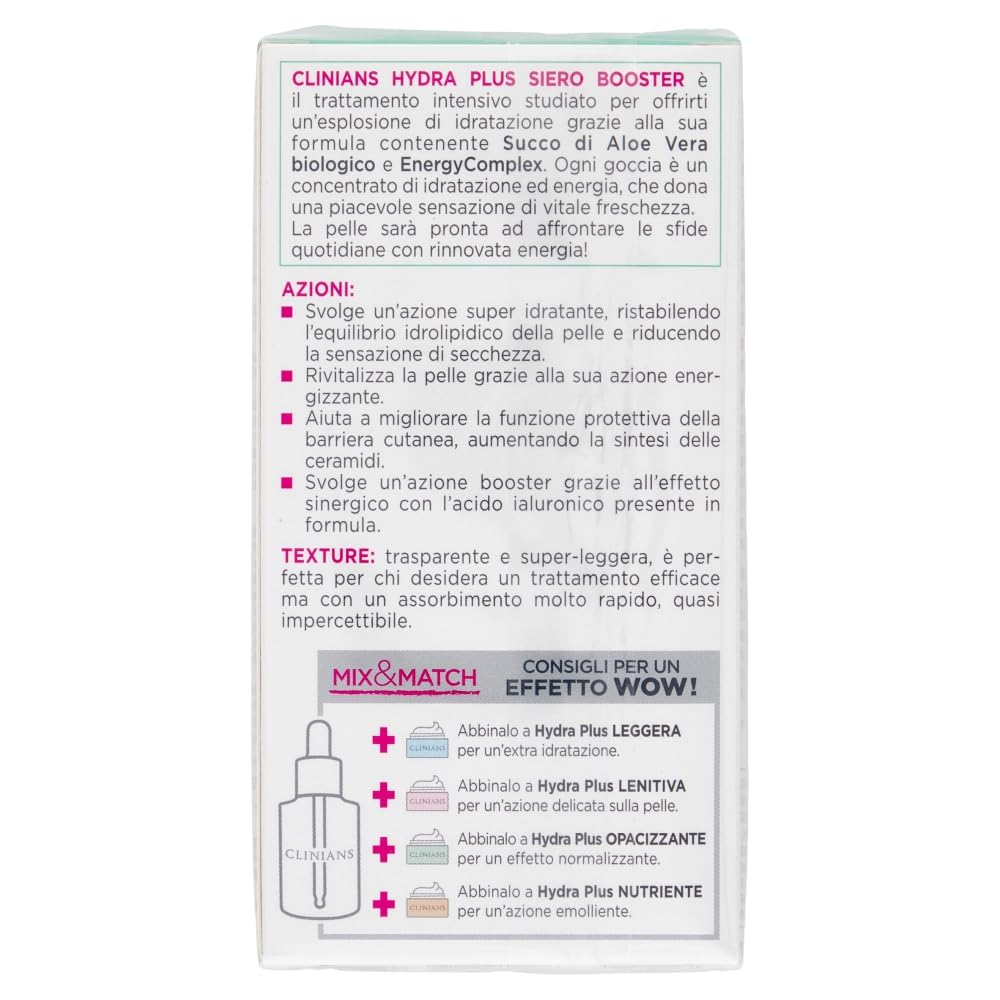 clinians-hydra-plus-siero-booster-superidratante-con-aloe-vera-bio-e-acido-ialur image 3