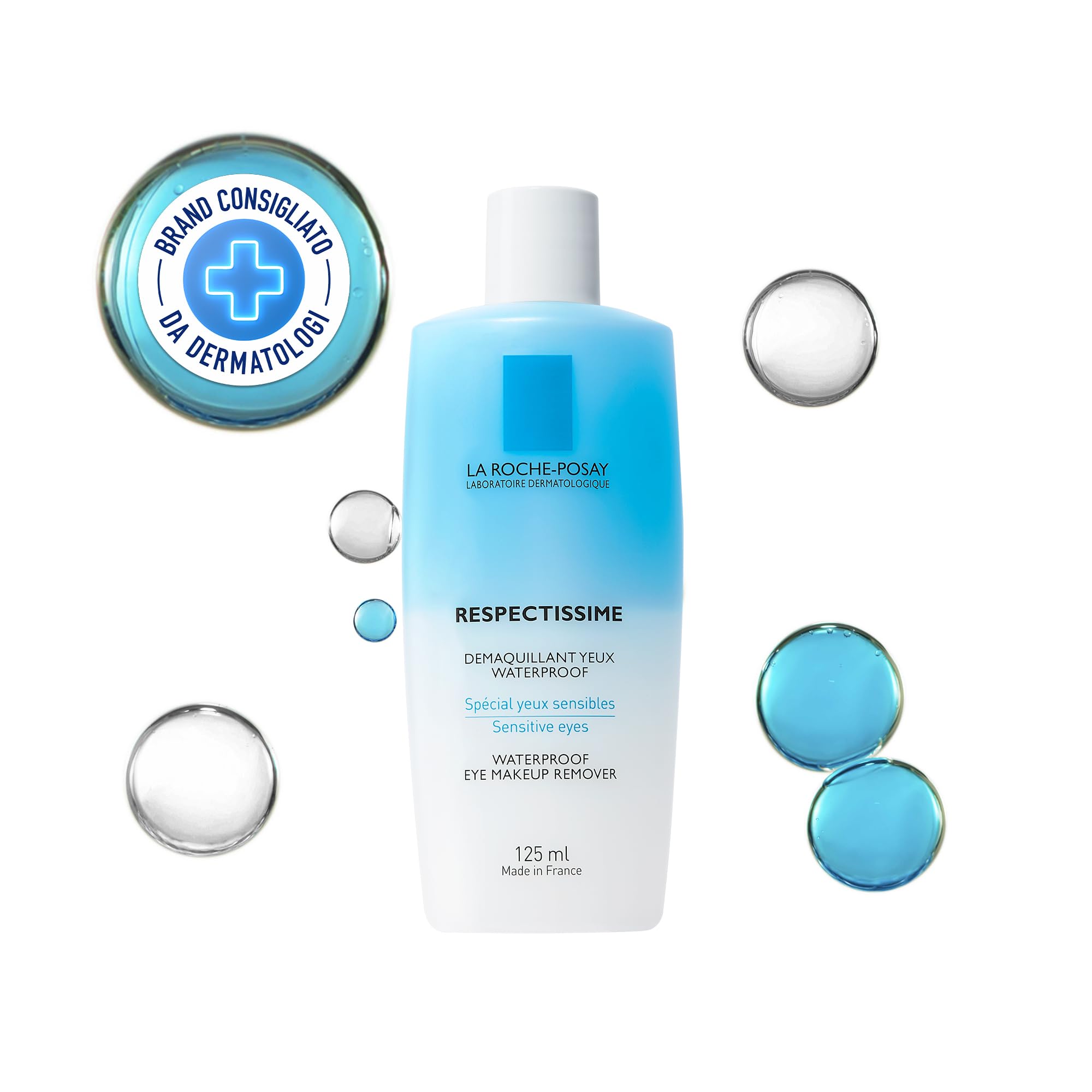 la-roche-posay-toleriane-respectissime-struccante-occhi-bifasico-125ml image 1