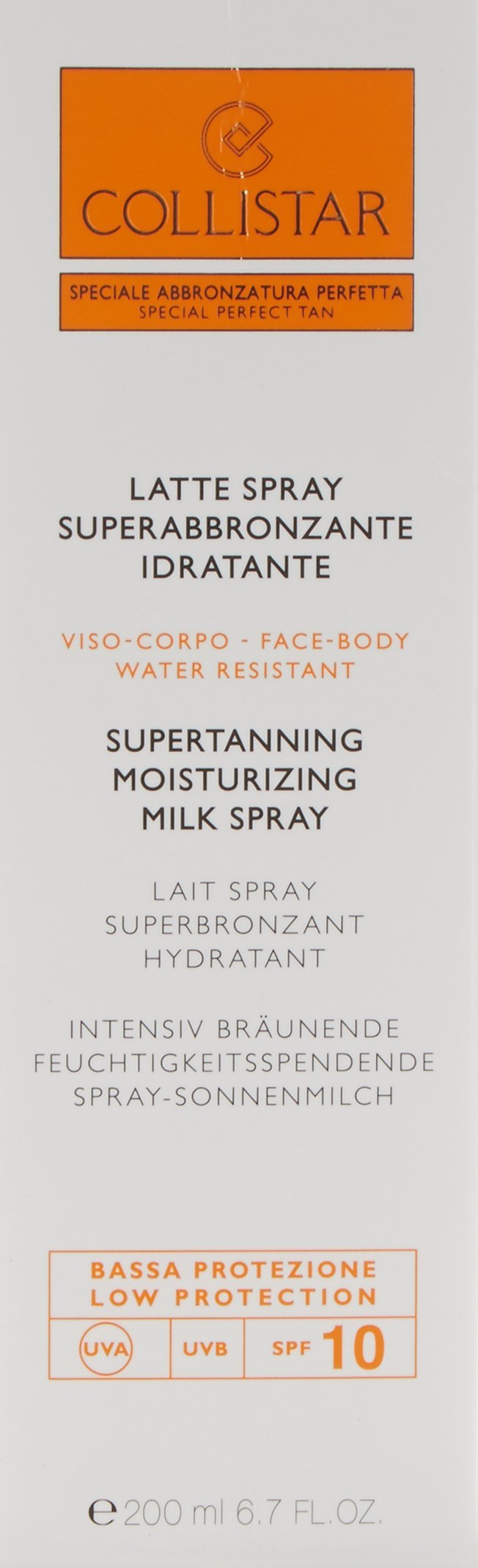 collistar-latte-spray-superabbronzante-idratante-spf-10-200ml image 2