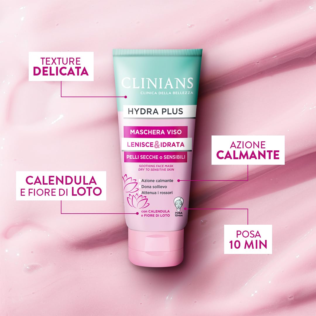 clinians-hydra-plus-maschera-viso-lenitiva-e-idratante-75-ml image 4