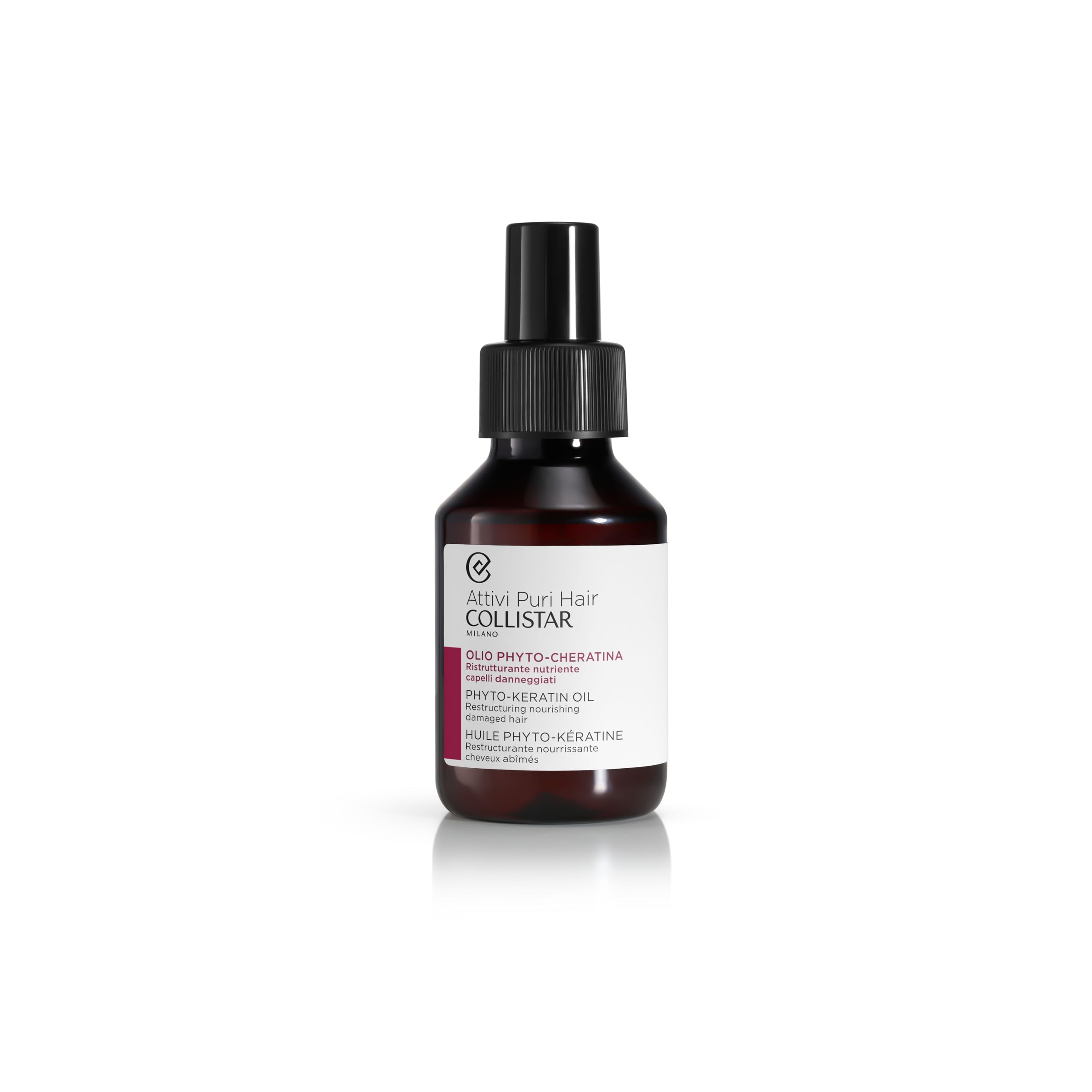 collistar-attivi-puri-hair-olio-phyto-cheratina-ristrutturante-nutriente-100-ml image 1