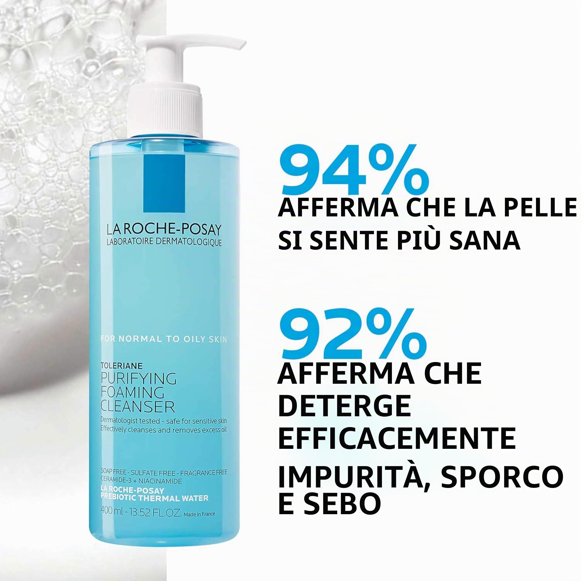 la-roche-posay-toleriane-gel-detergente-schiumogeno-doppia-azione-400-ml image 4