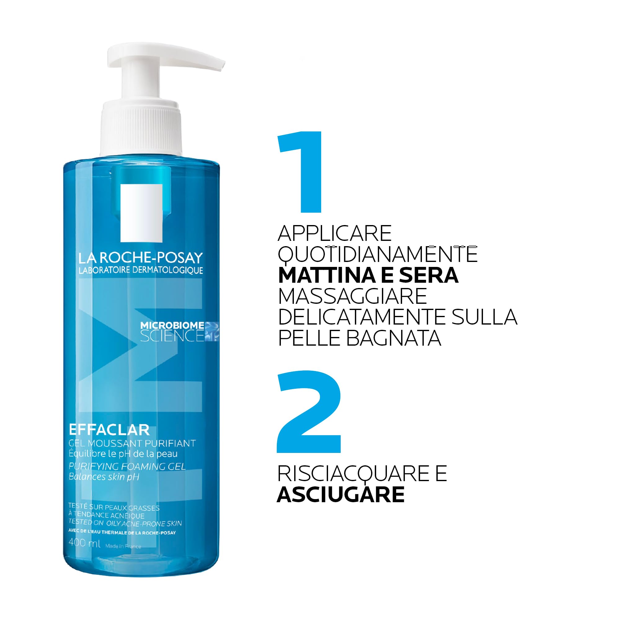 la-roche-posay-effaclar-gel-detergente-schiumogeno-purificante-400ml image 7