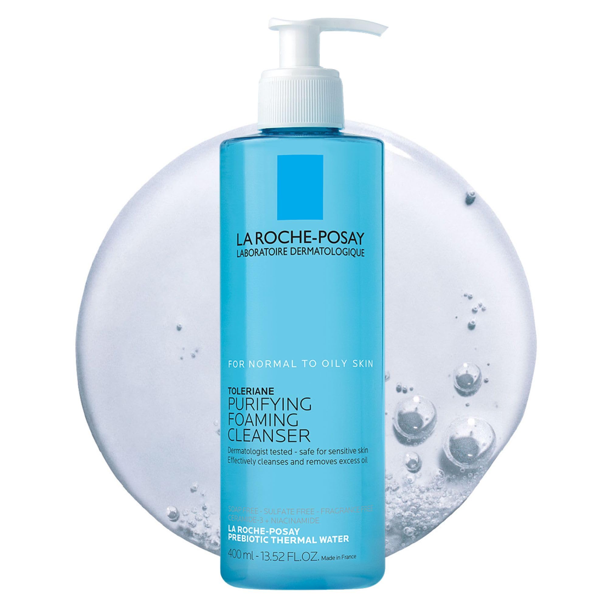 la-roche-posay-toleriane-gel-detergente-schiumogeno-doppia-azione-400-ml image 1