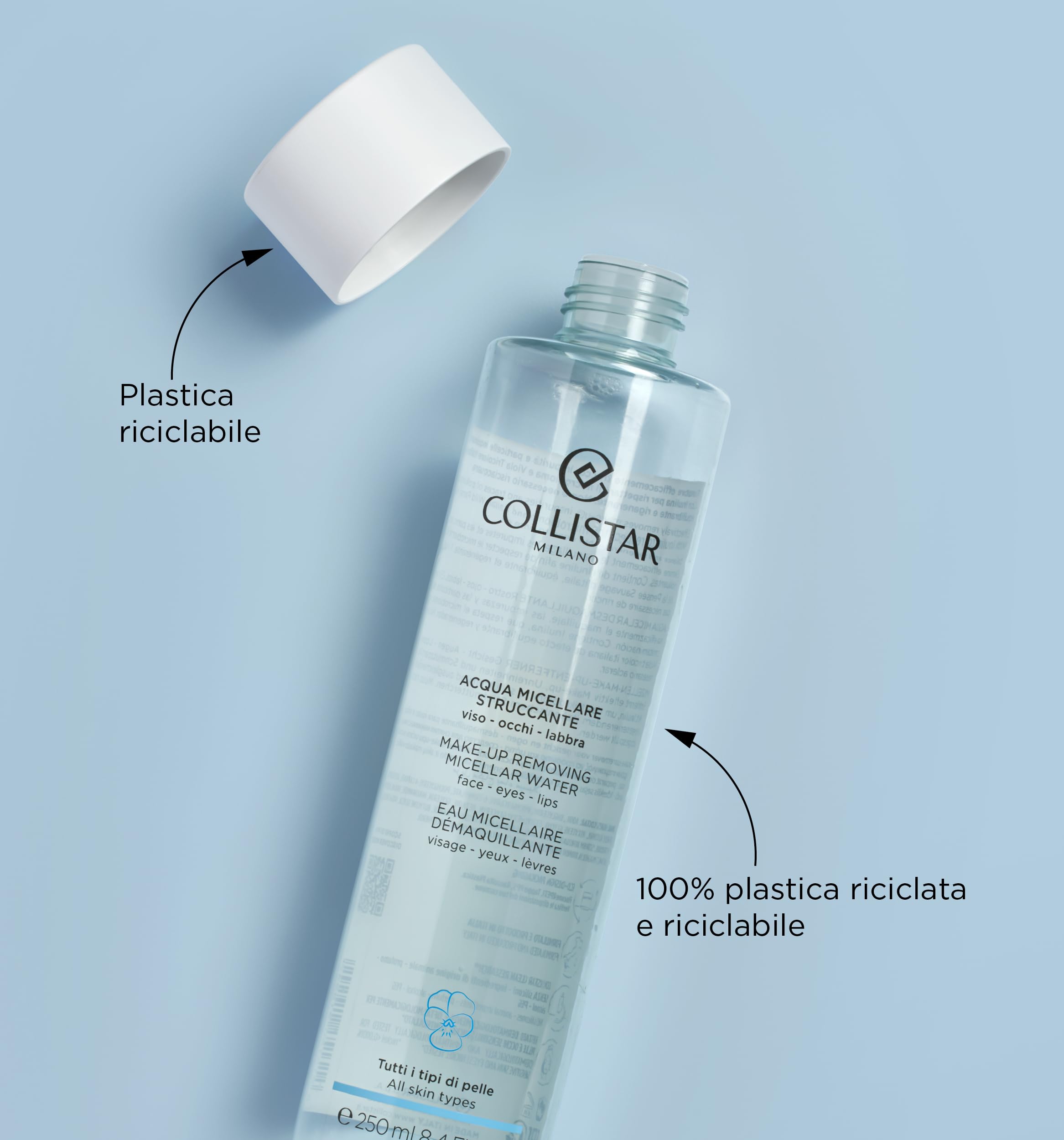 collistar-clean-research-acqua-micellare-struccante-viso-occhi-labbra-250-ml-rim image 2