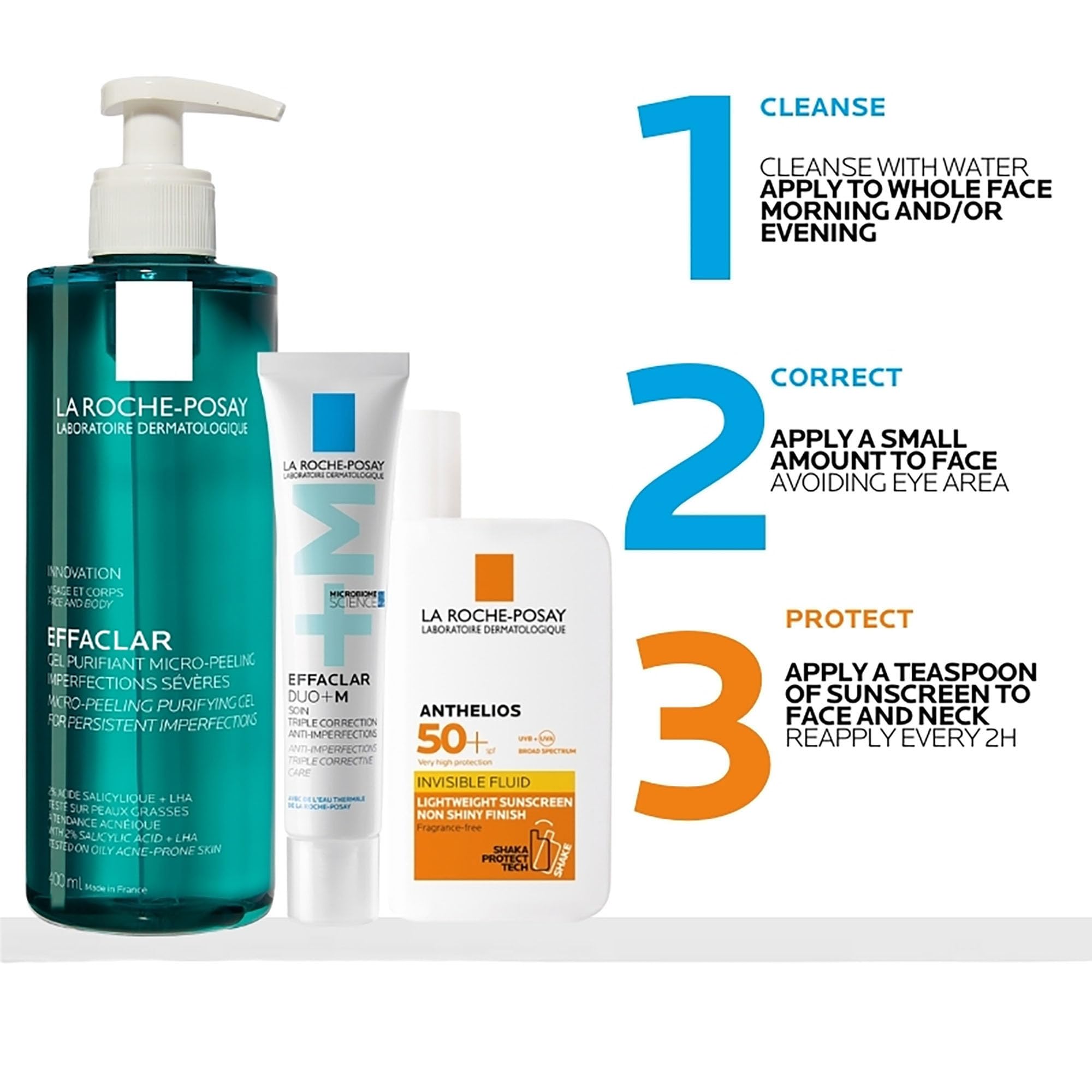 la-roche-posay-effaclar-gel-purificante-micro-peeling-400-ml-per-pelle-a-tendenz image 6