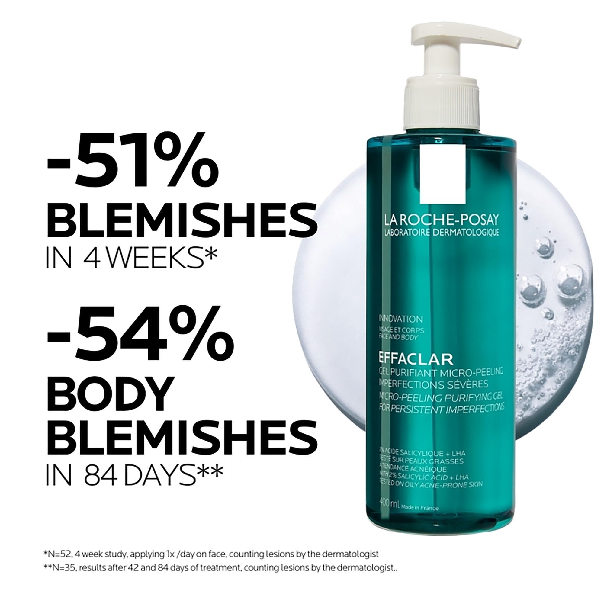 la-roche-posay-effaclar-gel-purificante-micro-peeling-400-ml-per-pelle-a-tendenz image 3